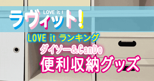 ラヴィット LOVE it ランキング ダイソー CanDo 便利収納グッズ