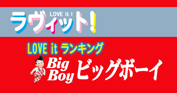 ラヴィット LOVE it ラビット ランキング bigboy ビッグボーイ ハンバーグ ステーキ