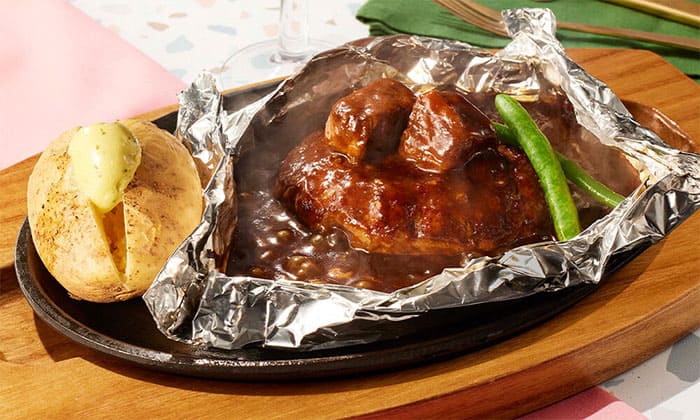 ココス 濃厚ビーフシチューの包み焼きハンバーグ