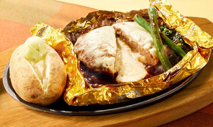 ココス 6種チーズの包み焼きハンバーグ