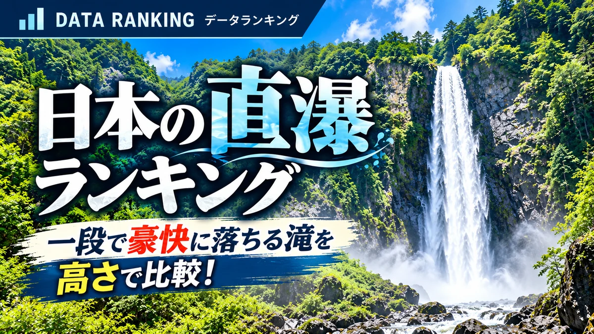 日本の直瀑ランキング 一段の滝