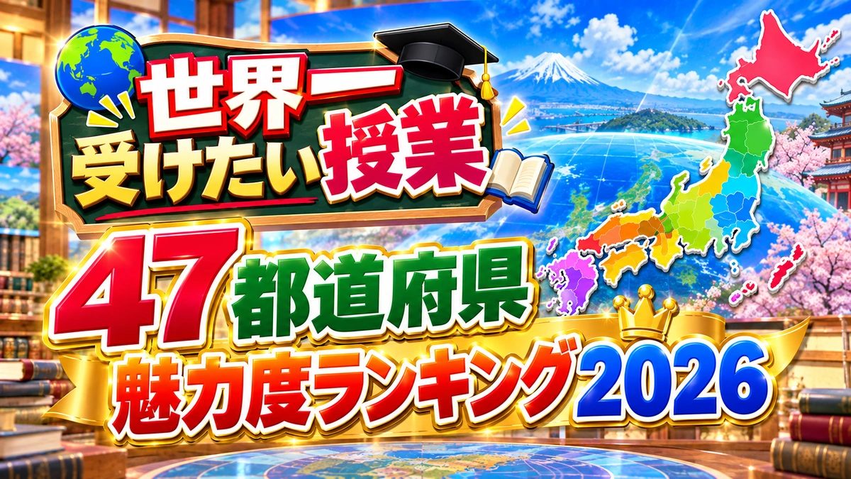 世界一受けたい授業 47都道府県魅力度ランキング 2026